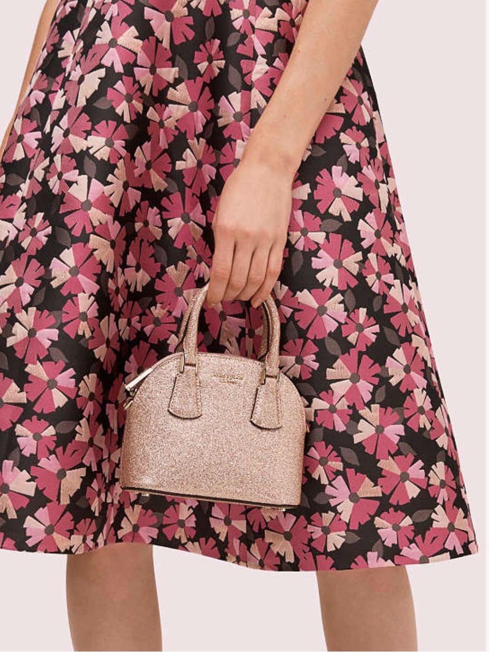 Kate Spade Sylvia Glitter Mini Dome Satchel